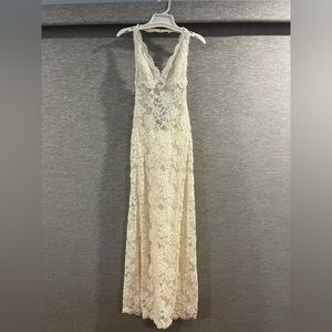 Pnina Tornai halter wedding dress with Swarovski crystals